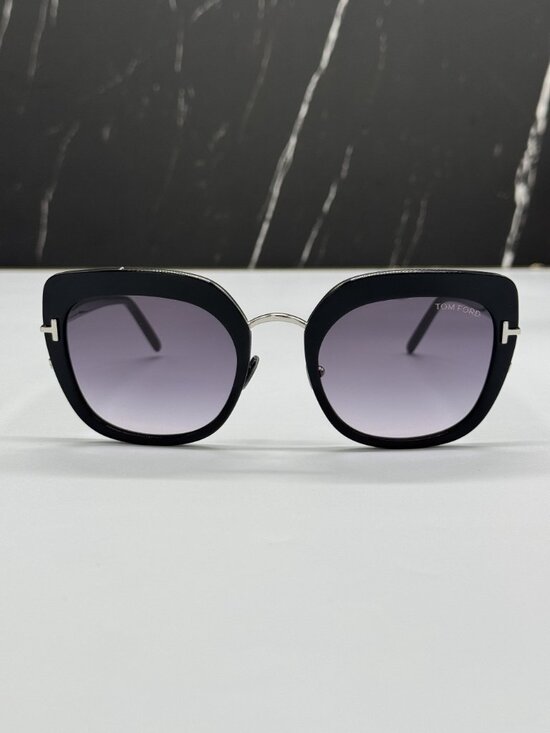 NEW TOM FORD VIRGINIA TF945 05B WOMEN BLACK SUNGLASSES TOM FORD FT0945/S main image 8